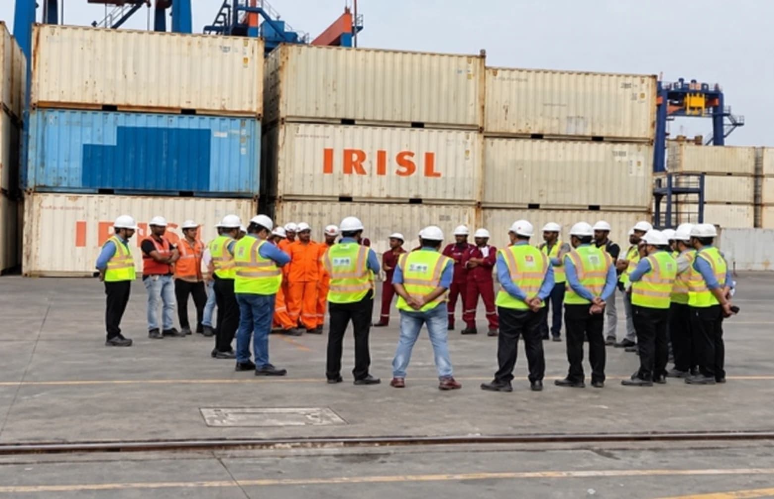 Project team at the terminal