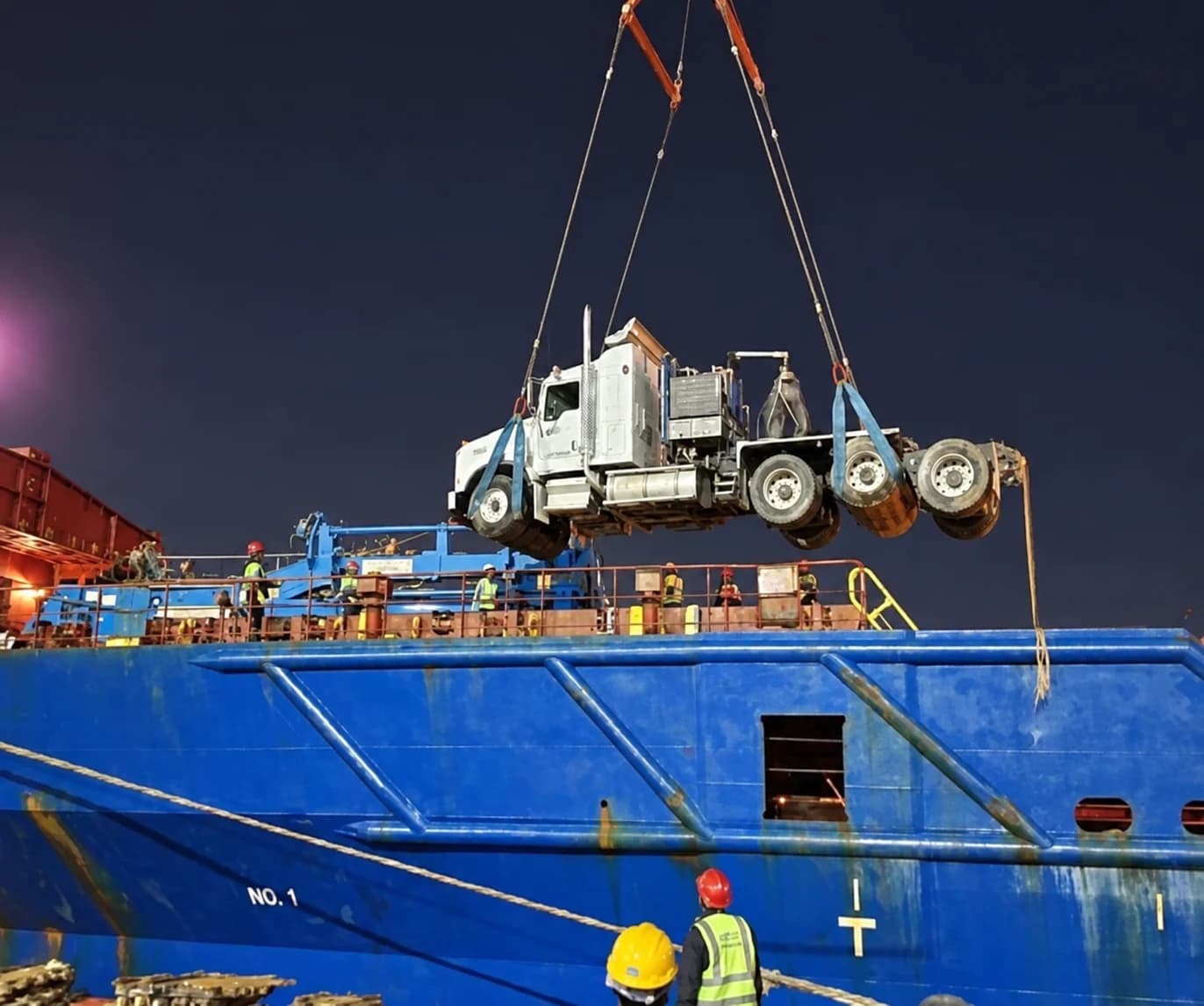 Night-time loading operation