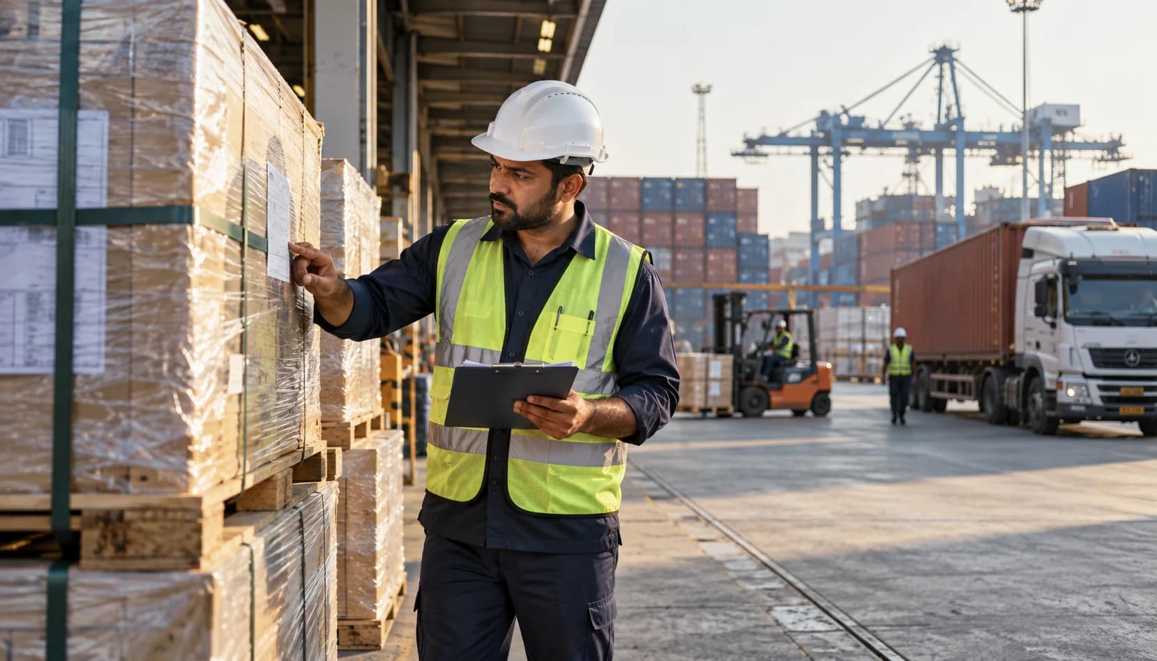 Cargo documentation review at an Indian container freight station
