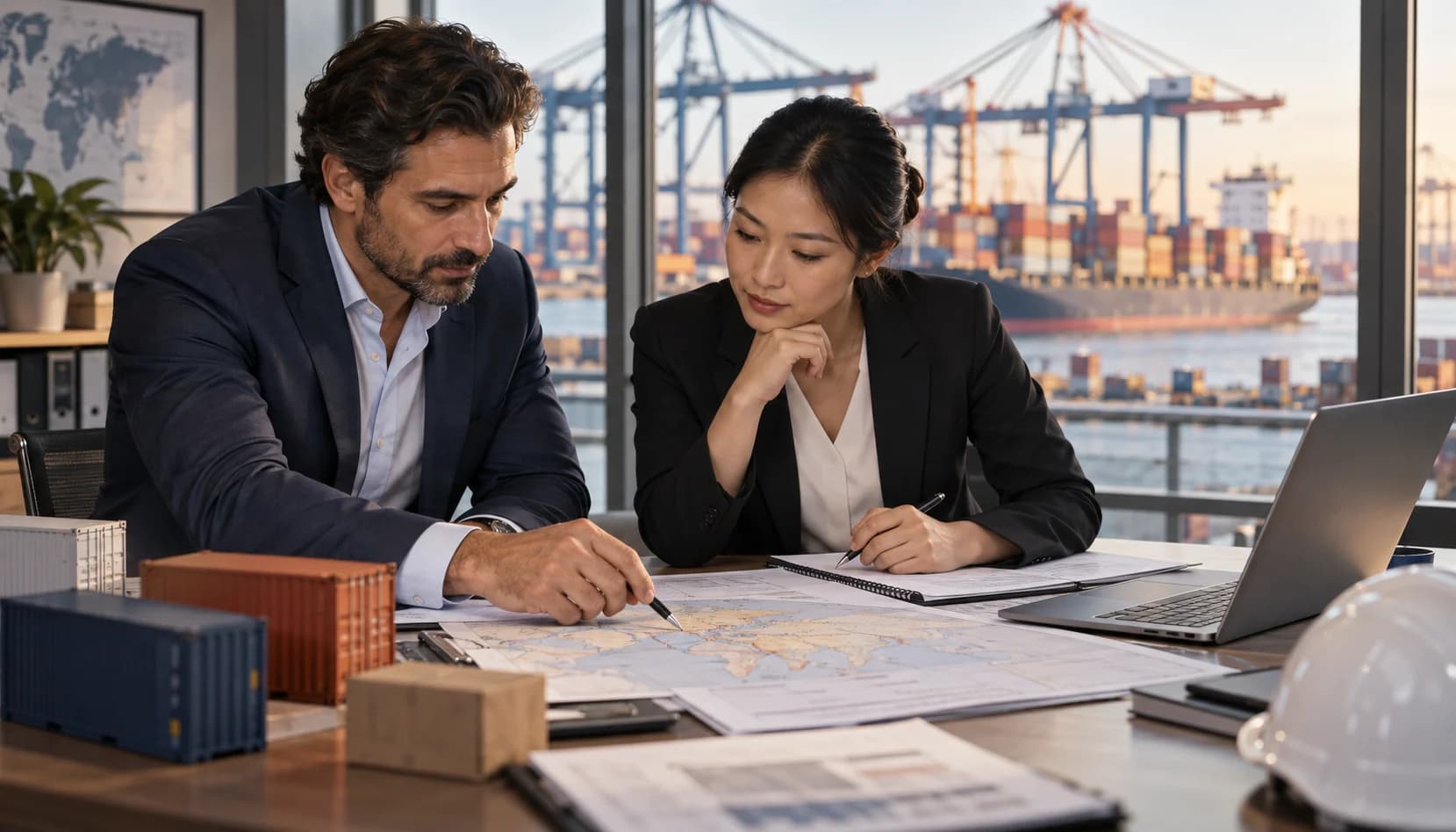 Logistics partners planning international market entry